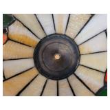Tiffany Style Parrot Lamp Shade and Die Cast Slag Glass Lamp Shade - NO SHIPPING
