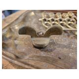 Brass Tray, Shawnee Pottery Salt & Pepper Shakers, Pipe Stand, and More!