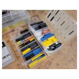Lot of Heat Shrink Tubing, Soldering Iron/Pyrography Tool, Grommets, and More!