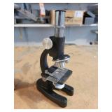 Vintage Precision Optical Co. Microscope in Original Wood Box