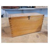 Vintage Precision Optical Co. Microscope in Original Wood Box