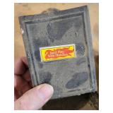 Vintage Pair of Match Dispensers - Cast Iron Wall-Mounted and Tin Wall/Shelf