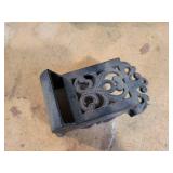 Vintage Pair of Match Dispensers - Cast Iron Wall-Mounted and Tin Wall/Shelf
