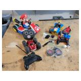 Lot of Radio Controlled Cars - Mario Kart 8, Mario Kart (In need of repair), And Reversible Car