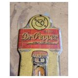 Lot of Vintage Thermometers - Dr. Pepper, Burpee, Coca-Cola Sign, and License Plate