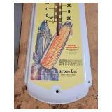 Lot of Vintage Thermometers - Dr. Pepper, Burpee, Coca-Cola Sign, and License Plate