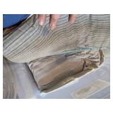 Large Lot of Upholstery Fabric and Supplies in Chest (72" x 25" x 13") and Several Totes Full - NO SHIPPING