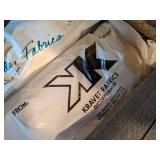 Large Lot of Upholstery Fabric and Supplies in Chest (72" x 25" x 13") and Several Totes Full - NO SHIPPING