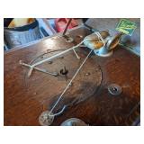 Antique "Vionola" Victrola Record Player with Records and Extra Parts- "The Davenport Phonograph Co." Davenport, IA - NO SHIPPING