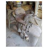 Vintage Saddle - Marked "Dick Muckleroy" or "Dick Mockleroy" Phoenix AZ - NO SHIPPING