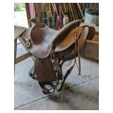 Vintage Saddle - Marked "Dick Muckleroy" or "Dick Mockleroy" Phoenix AZ - NO SHIPPING