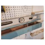 72" Aluminum Level with Wood Case, Squares and Saws - NO SHIPPING