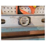 72" Aluminum Level with Wood Case, Squares and Saws - NO SHIPPING