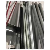 8 PIECES, ASSORTED METAL PIPING