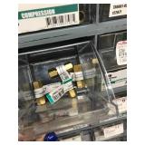 66 BIN CABINET WITH ASSORTED ITEMS