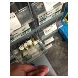 66 BIN CABINET WITH ASSORTED ITEMS