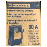 SQUARE D 30A INDOOR FUSIBLE SAFETY SWITCH