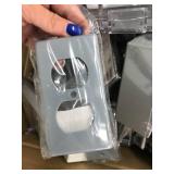 ASSORTED ELECTRICAL BOXES AND OUTLET COVERS