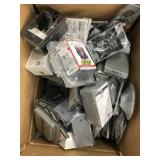 ASSORTED ELECTRICAL BOXES AND OUTLET COVERS