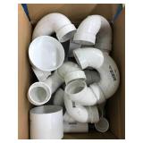 ASSORTED WHITE PVC PARTS