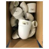 ASSORTED WHITE PVC PARTS
