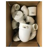 ASSORTED WHITE PVC PARTS