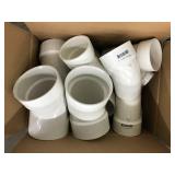 ASSORTED WHITE PVC PARTS