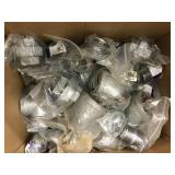 ASSORTED GALVANIZED PIPE PARTS