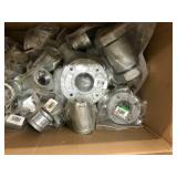 ASSORTED GALVANIZED PLUMBING PARTS