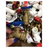ASSORTED PLUMBING SHUT OFF VALVES