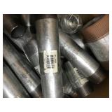 ASSORTED GALVANIZED STEEL PLUMBING ITEMS