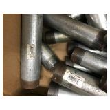 ASSORTED GALVANIZED STEEL PLUMBING ITEMS