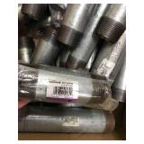 ASSORTED GALVANIZED STEEL PLUMBING ITEMS