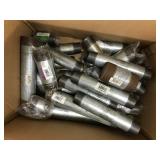 ASSORTED GALVANIZED STEEL PLUMBING ITEMS