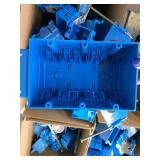 BLUE OUTLET BOXES