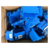 BLUE ELECTRICAL OUTLET BOXES