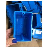 BLUE ELECTRICAL OUTLET BOXES