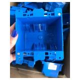 BLUE ELECTRICAL OUTLET BOXES