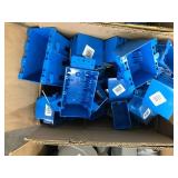 BLUE ELECTRICAL OUTLET BOXES