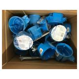 BLUE ELECTRICAL ROUND BOXES