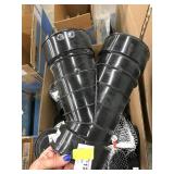 BLACK PLASTIC PLUMBING ITEMS