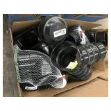 BLACK PLASTIC PLUMBING ITEMS