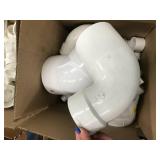 ASSORTED WHITE PVC PLUMBING PARTS