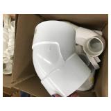 ASSORTED WHITE PVC PLUMBING PARTS