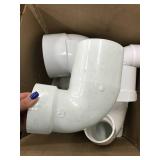ASSORTED WHITE PVC PLUMBING PARTS