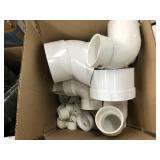 ASSORTED WHITE PVC PLUMBING PARTS