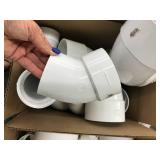 ASSORTED WHITE PVC PLUMBING PARTS