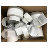 ASSORTED WHITE PVC PLUMBING PARTS