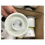 ASSORTED WHITE PVC PLUMBING PARTS