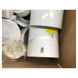 ASSORTED WHITE PVC PLUMBING PARTS